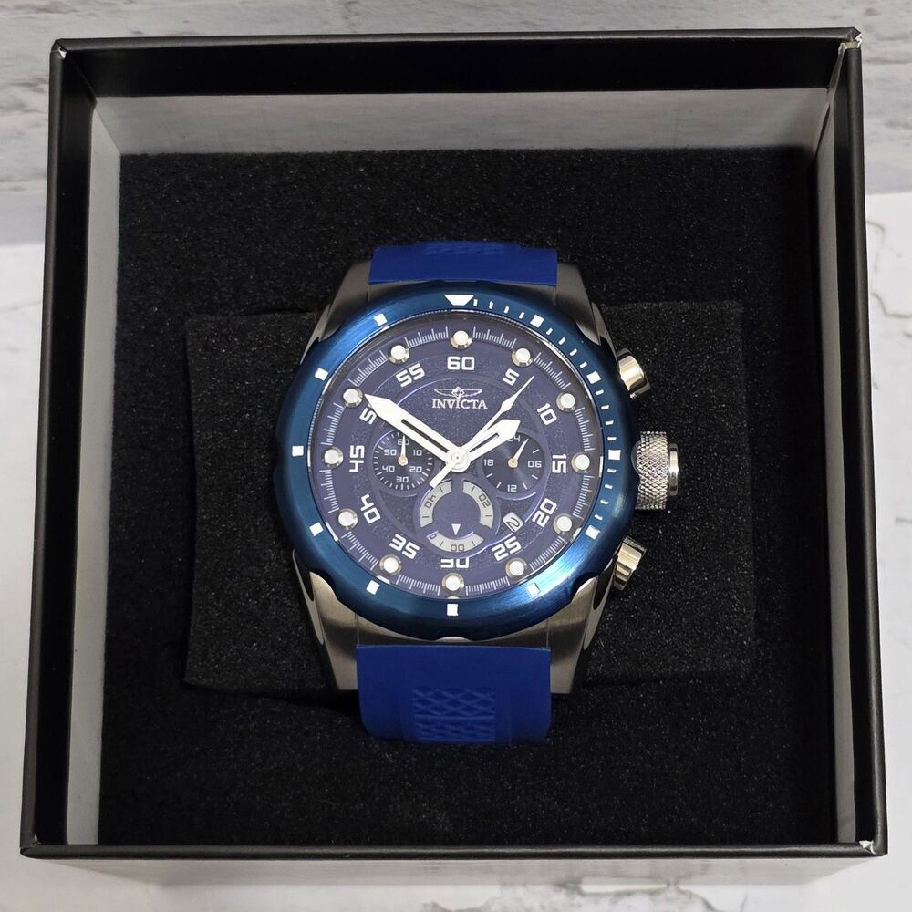 Invicta Speedway Nacrite Men's Watch 50mm Blue Silver Tone 69833 Brand New
